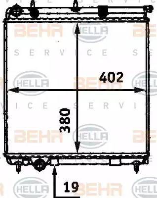 BEHR HELLA Service 8MK 376 718-634 - Радиатор, охлаждане на двигателя vvparts.bg