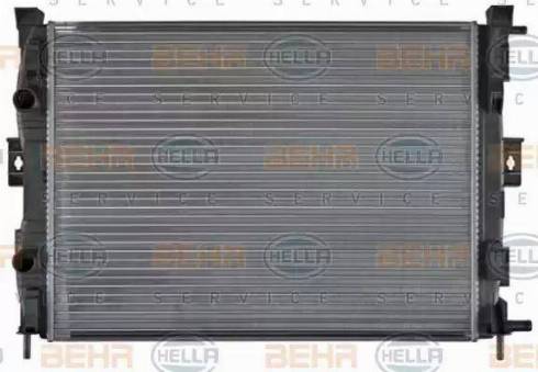 BEHR HELLA Service 8MK 376 781-131 - Радиатор, охлаждане на двигателя vvparts.bg