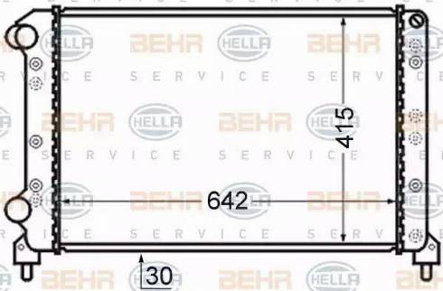 BEHR HELLA Service 8MK 376 724-791 - Радиатор, охлаждане на двигателя vvparts.bg