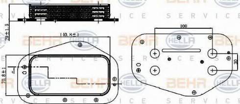 BEHR HELLA Service 8MO 376 729-201 - Маслен радиатор, двигателно масло vvparts.bg