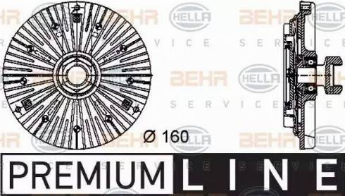 BEHR HELLA Service 8MV 376 732-441 - Съединител, вентилатор на радиатора vvparts.bg