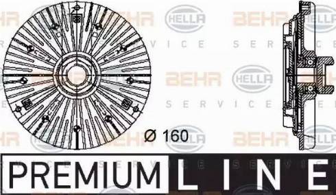 BEHR HELLA Service 8MV 376 732-401 - Съединител, вентилатор на радиатора vvparts.bg