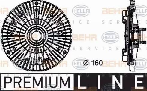 BEHR HELLA Service 8MV 376 732-101 - Съединител, вентилатор на радиатора vvparts.bg