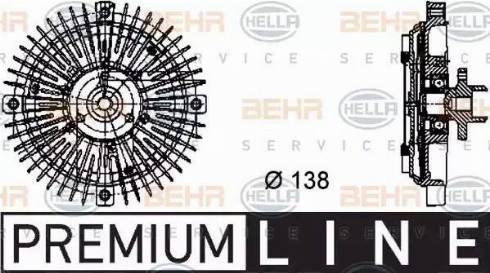 BEHR HELLA Service 8MV 376 732-221 - Съединител, вентилатор на радиатора vvparts.bg