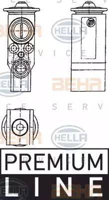 BEHR HELLA Service 8UW 351 239-071 - Разширителен клапан, климатизация vvparts.bg