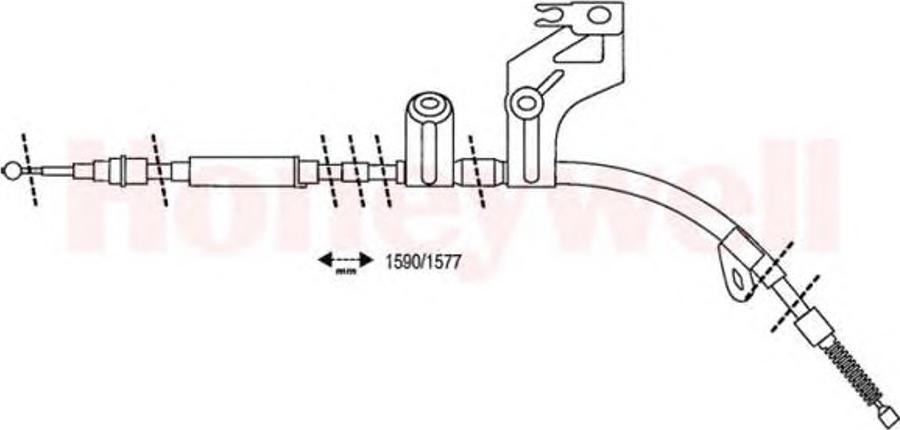 BENDIX 432942 B - Жило, ръчна спирачка vvparts.bg