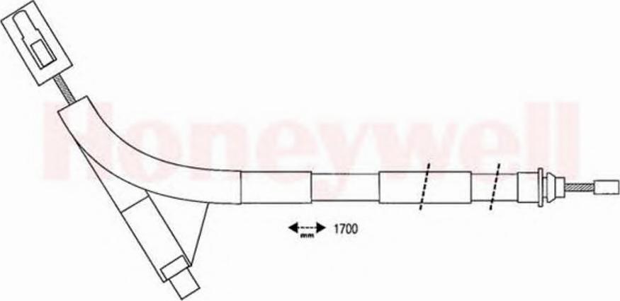 BENDIX 432415B - Жило, ръчна спирачка vvparts.bg