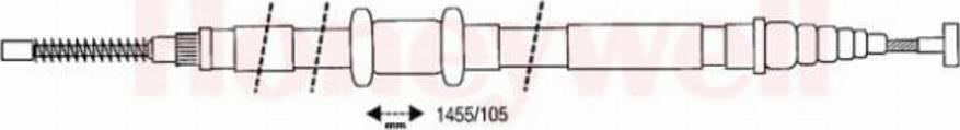 BENDIX 432628 B - Жило, ръчна спирачка vvparts.bg