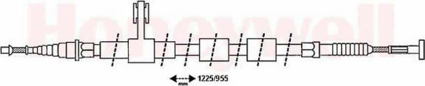 BENDIX 432894B - Жило, ръчна спирачка vvparts.bg