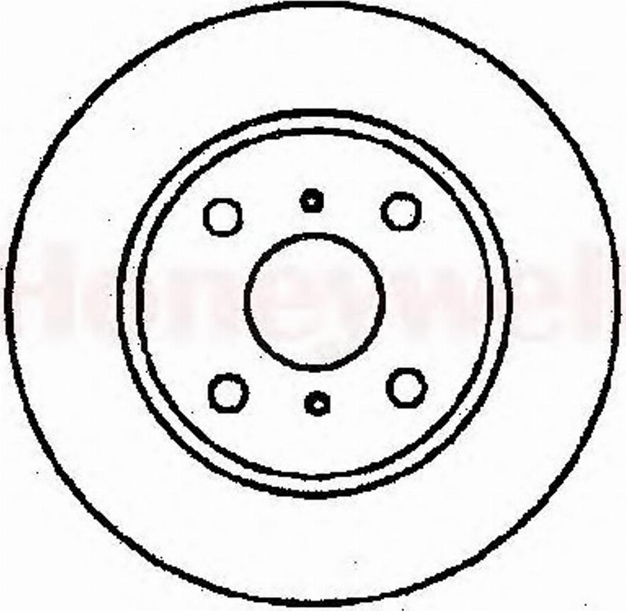 BENDIX 561341 B - Спирачен диск vvparts.bg