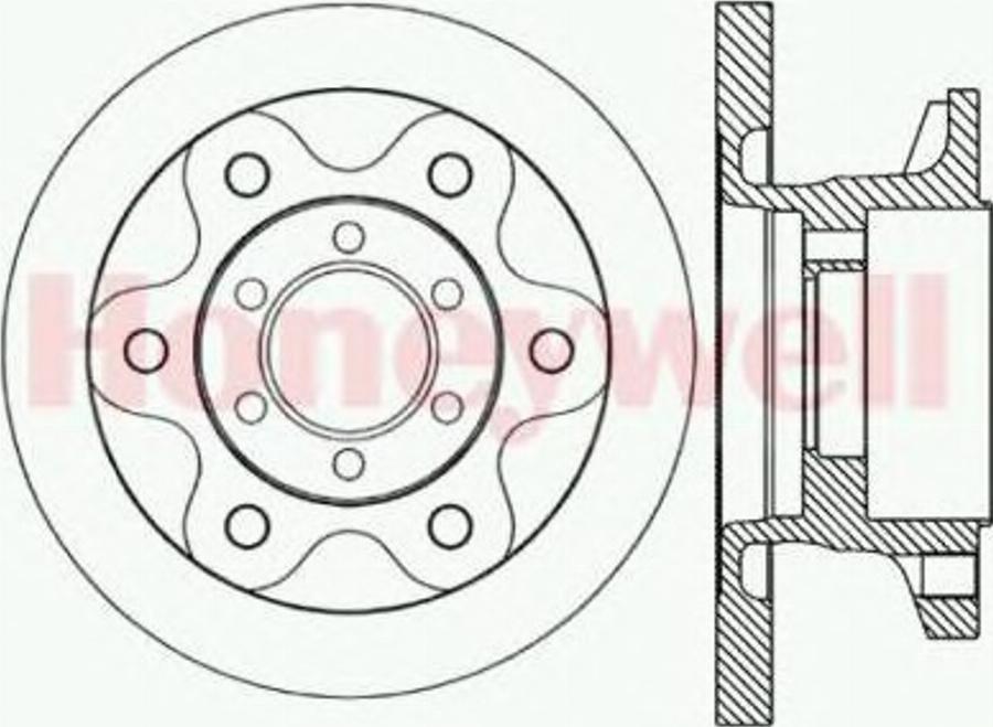 BENDIX 562493B - Спирачен диск vvparts.bg