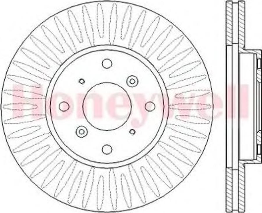 BENDIX 562458B - Спирачен диск vvparts.bg