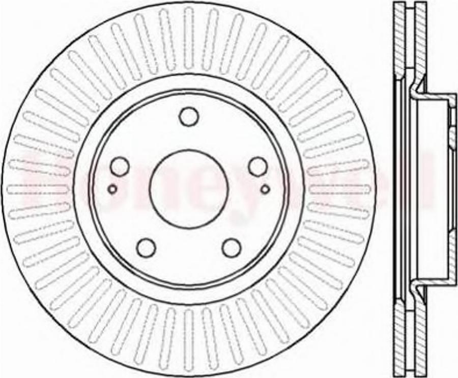 BENDIX 562430B - Спирачен диск vvparts.bg