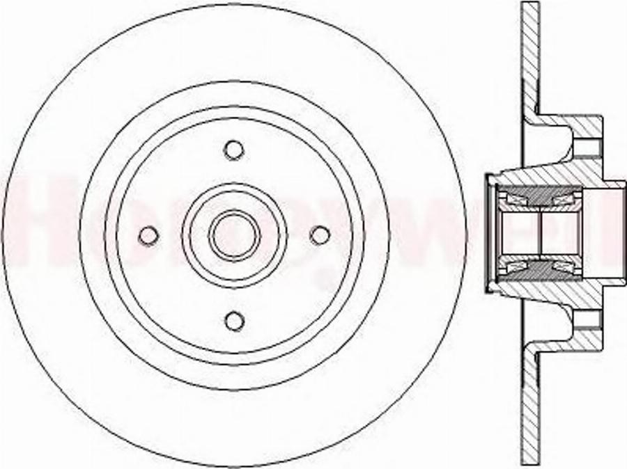 BENDIX 562379B - Спирачен диск vvparts.bg