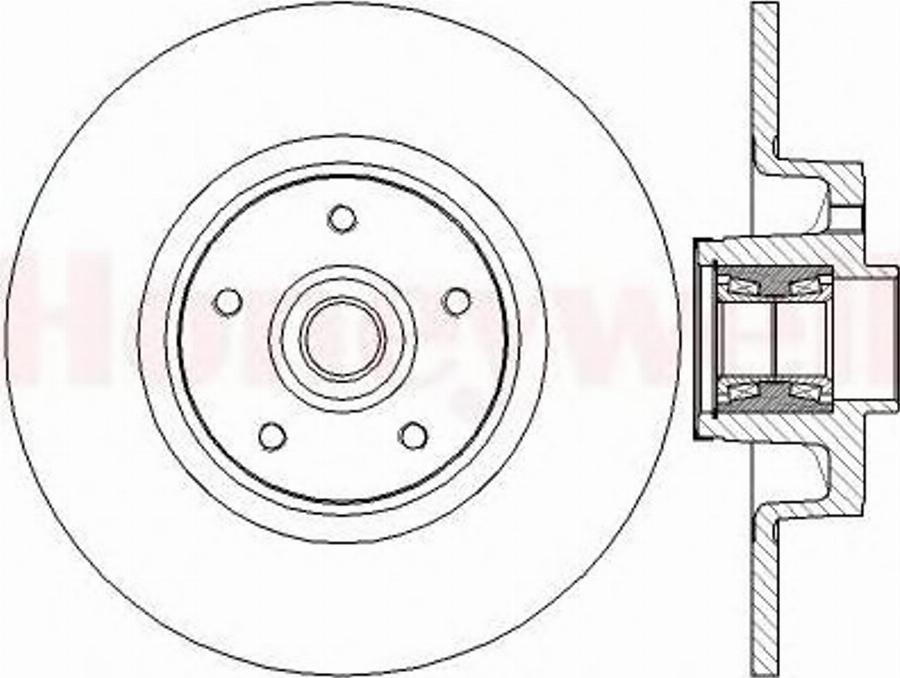 BENDIX 562378B - Спирачен диск vvparts.bg