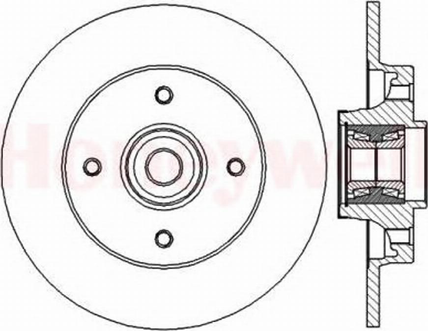 BENDIX 562373B - Спирачен диск vvparts.bg