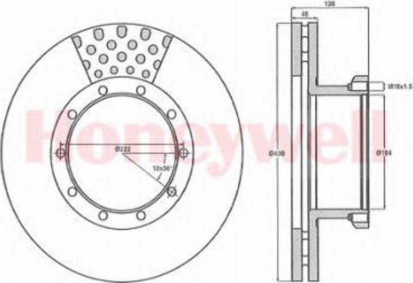 BENDIX 567108B - Спирачен диск vvparts.bg