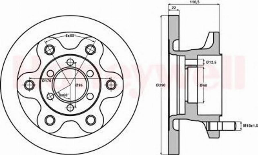 BENDIX 567118 B - Спирачен диск vvparts.bg