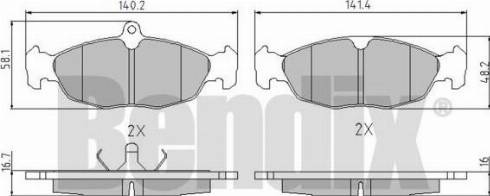 BENDIX 510118 - Комплект спирачно феродо, дискови спирачки vvparts.bg