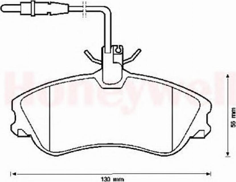 BENDIX 571919B - Комплект спирачно феродо, дискови спирачки vvparts.bg