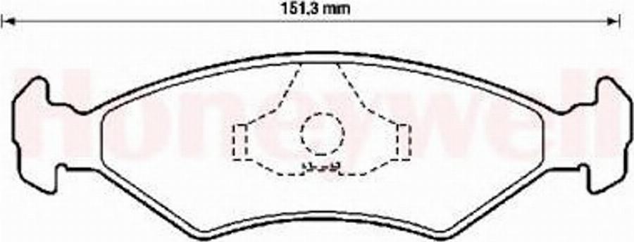 BENDIX 571914X - Комплект спирачно феродо, дискови спирачки vvparts.bg