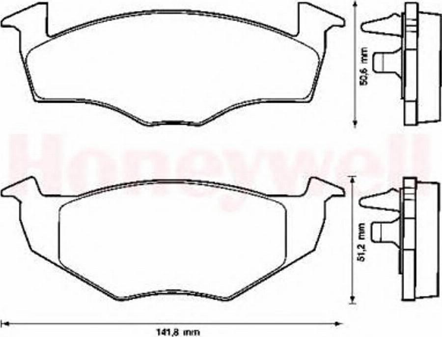 BENDIX 571939 B - Комплект спирачно феродо, дискови спирачки vvparts.bg