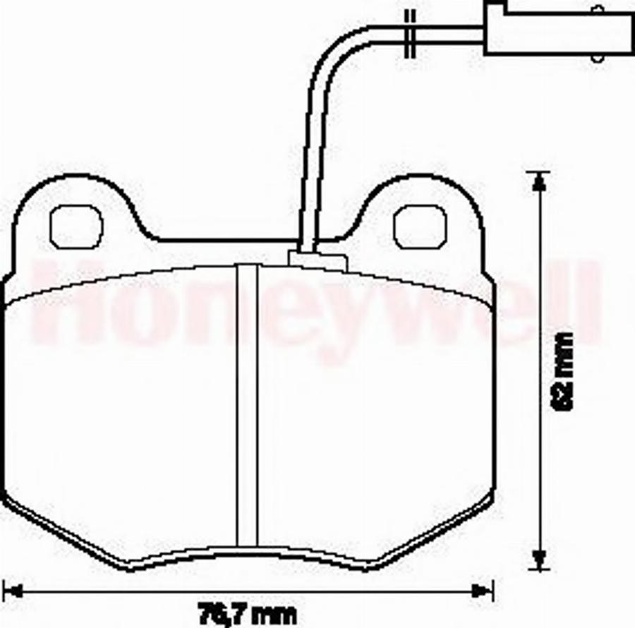 BENDIX 571466B - Комплект спирачно феродо, дискови спирачки vvparts.bg