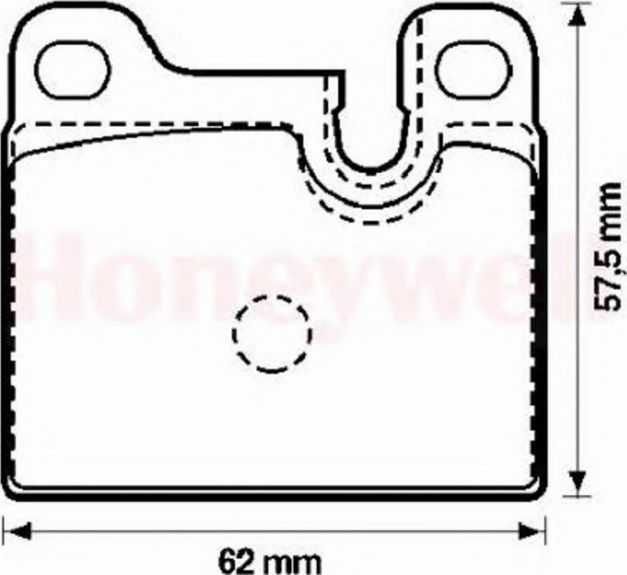 BENDIX 571488B - Комплект спирачно феродо, дискови спирачки vvparts.bg