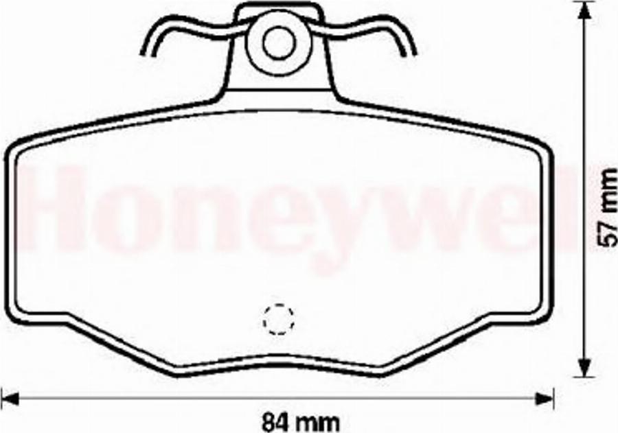 BENDIX 571421B - Комплект спирачно феродо, дискови спирачки vvparts.bg