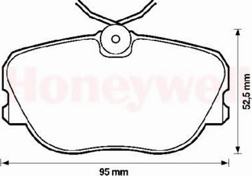 BENDIX 571535B - Комплект спирачно феродо, дискови спирачки vvparts.bg