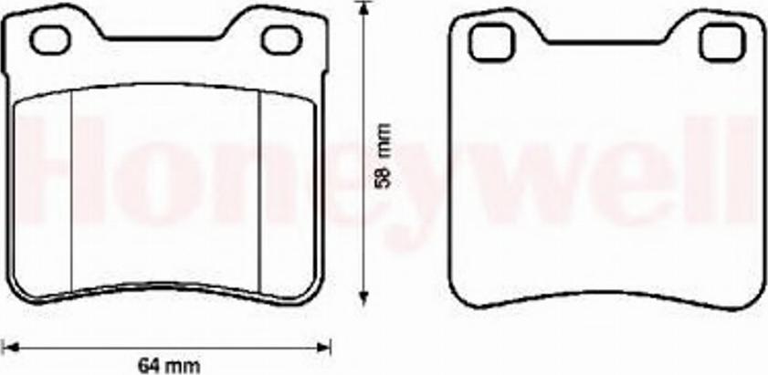 BENDIX 571899B - Комплект спирачно феродо, дискови спирачки vvparts.bg