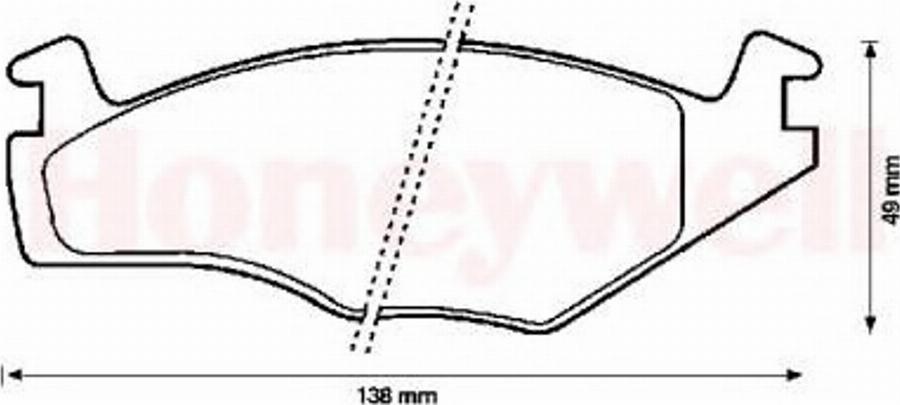 BENDIX 571848X - Комплект спирачно феродо, дискови спирачки vvparts.bg