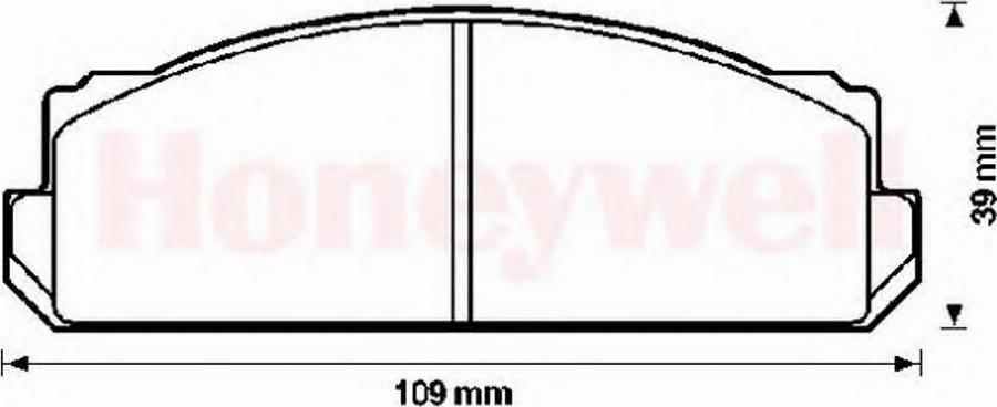 BENDIX 571810B - Комплект спирачно феродо, дискови спирачки vvparts.bg