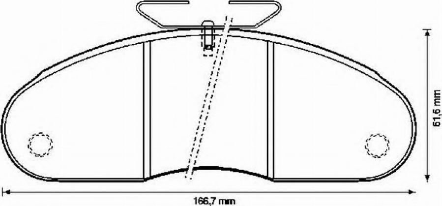 BENDIX 571885B - Комплект спирачно феродо, дискови спирачки vvparts.bg