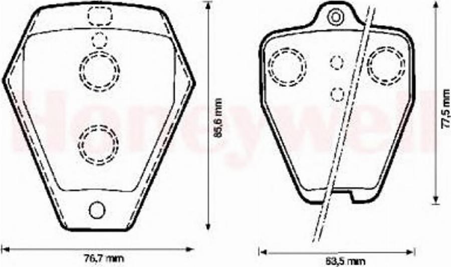 BENDIX 571871B - Комплект спирачно феродо, дискови спирачки vvparts.bg