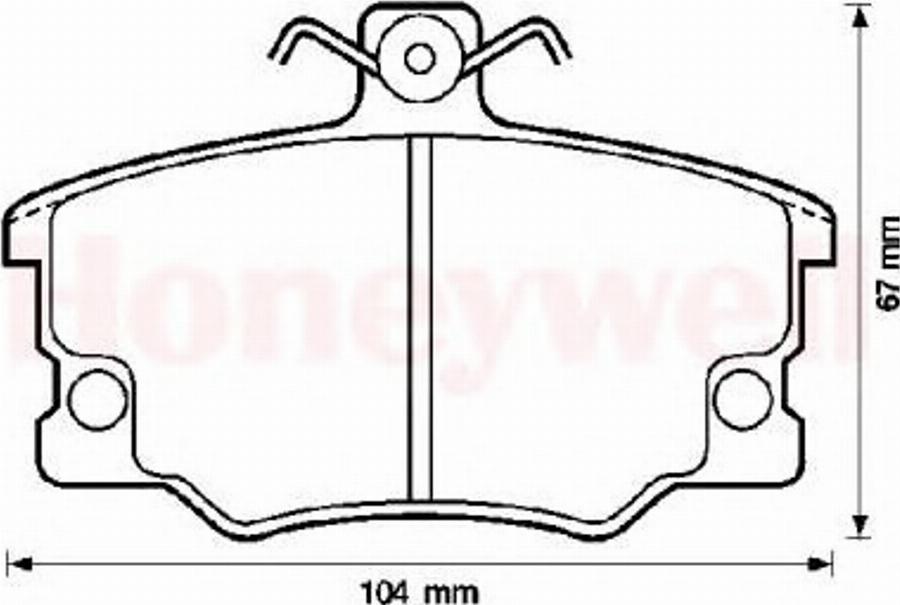 BENDIX 571309X - Комплект спирачно феродо, дискови спирачки vvparts.bg