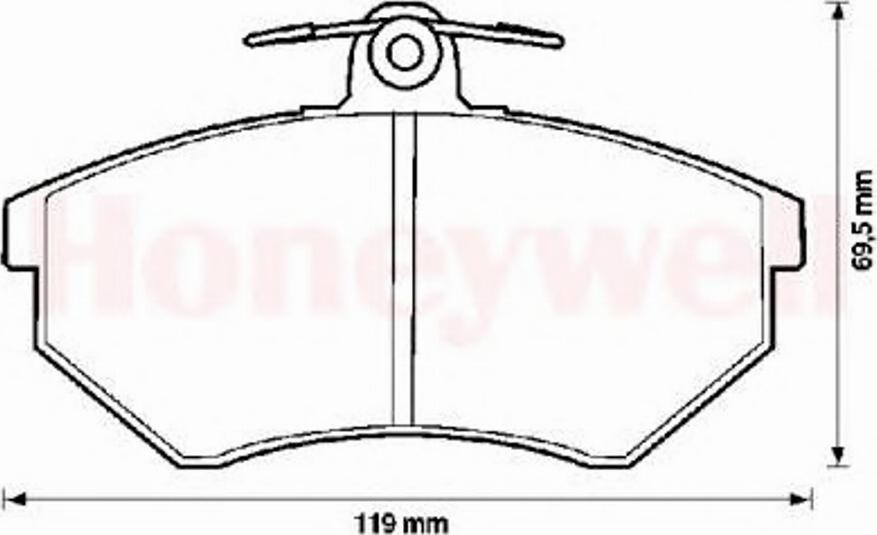 BENDIX 571376 B - Комплект спирачно феродо, дискови спирачки vvparts.bg