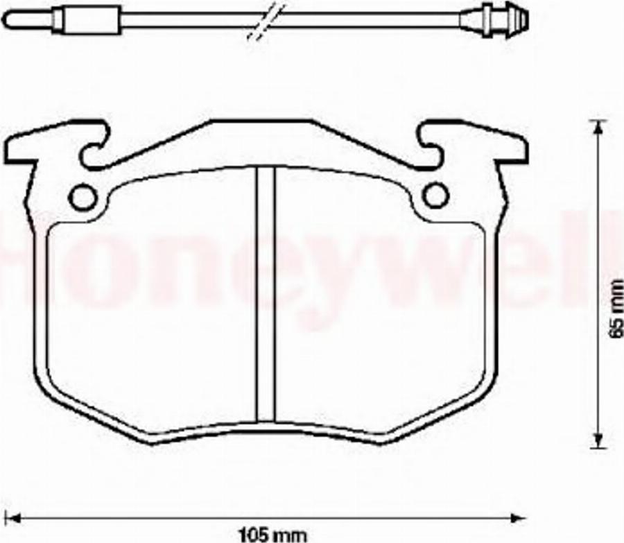 BENDIX 571262X - Комплект спирачно феродо, дискови спирачки vvparts.bg