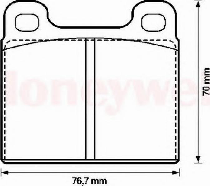 BENDIX 571236B - Комплект спирачно феродо, дискови спирачки vvparts.bg