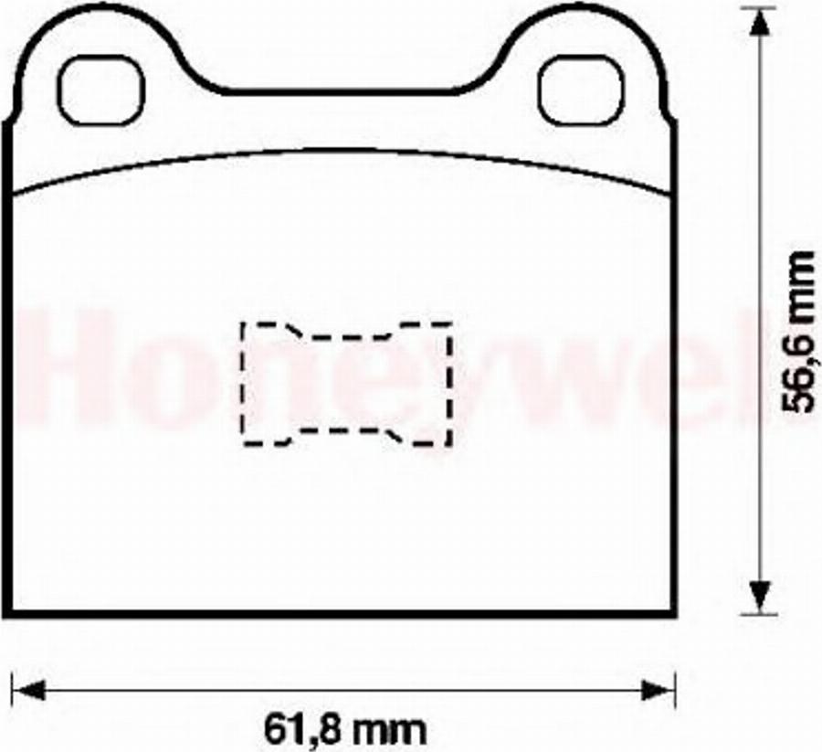 BENDIX 571221X - Комплект спирачно феродо, дискови спирачки vvparts.bg