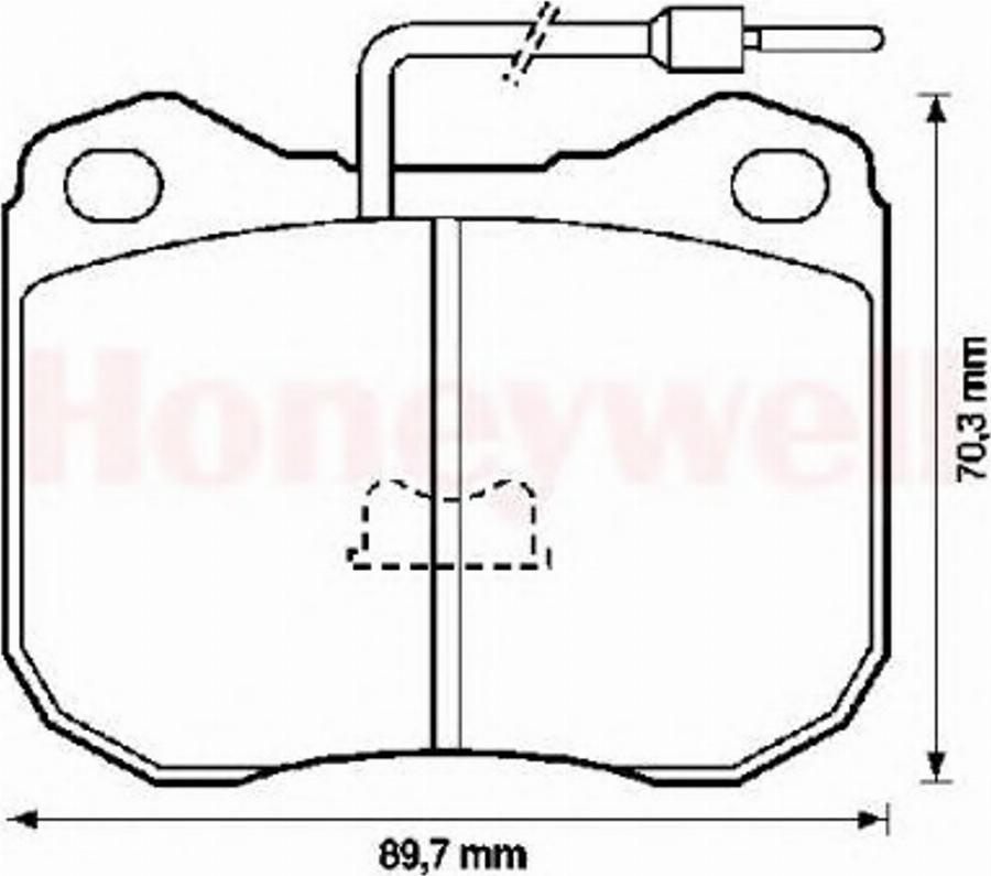 BENDIX 571228B - Комплект спирачно феродо, дискови спирачки vvparts.bg