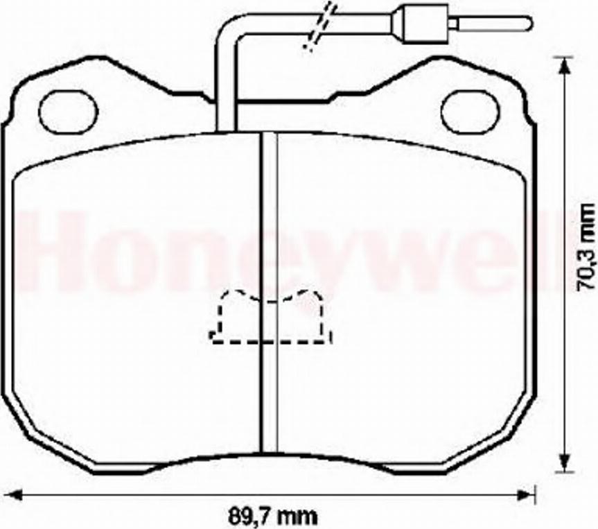 BENDIX 571228X - Комплект спирачно феродо, дискови спирачки vvparts.bg