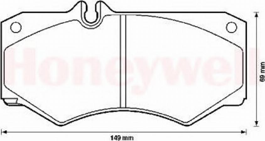 BENDIX 571272B - Комплект спирачно феродо, дискови спирачки vvparts.bg