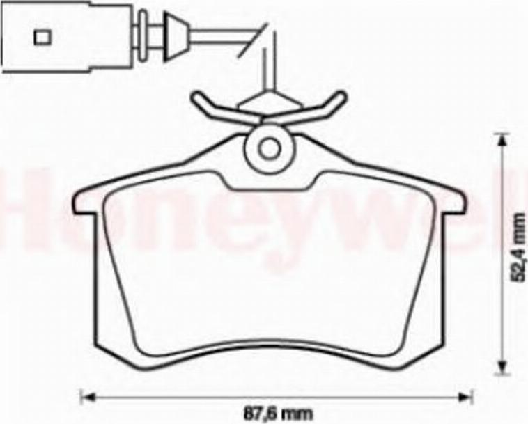 BENDIX 573065 B - Комплект спирачно феродо, дискови спирачки vvparts.bg