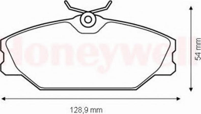 BENDIX 573008 B - Комплект спирачно феродо, дискови спирачки vvparts.bg