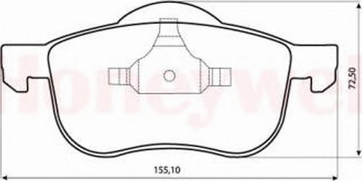 BENDIX 573003 B - Комплект спирачно феродо, дискови спирачки vvparts.bg