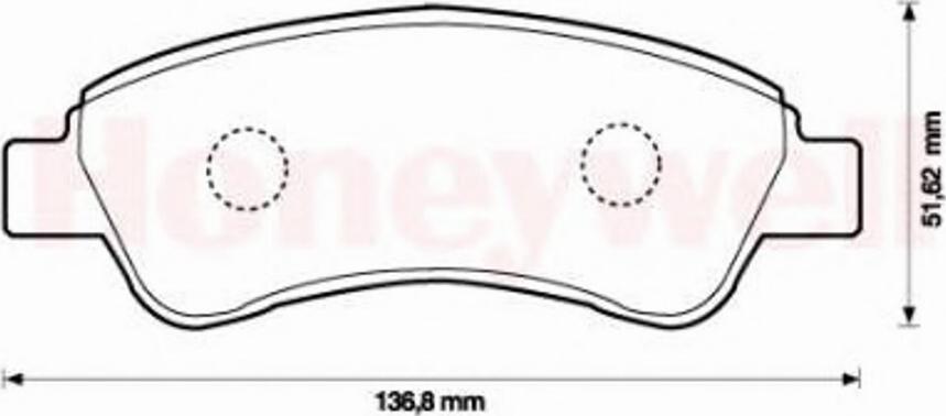 BENDIX 573030 B - Комплект спирачно феродо, дискови спирачки vvparts.bg