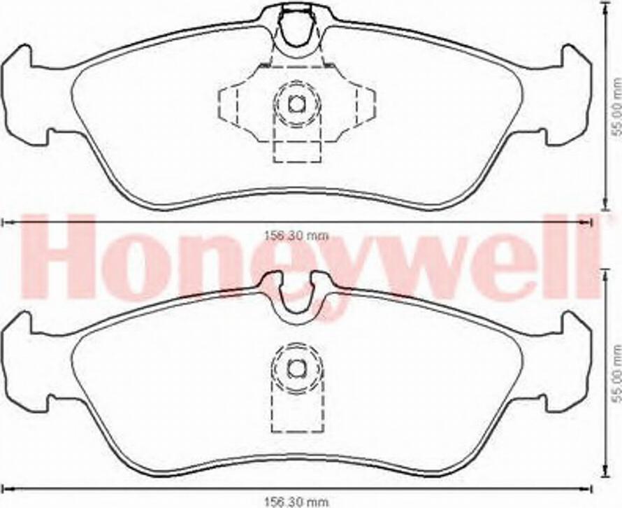 BENDIX 573191B - Комплект спирачно феродо, дискови спирачки vvparts.bg