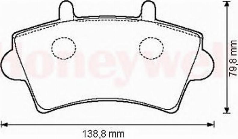 BENDIX 573107 B - Комплект спирачно феродо, дискови спирачки vvparts.bg