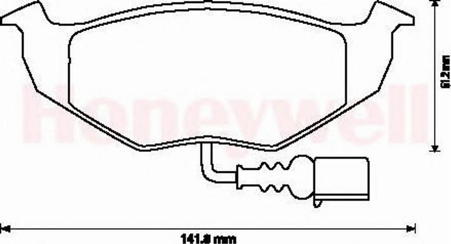 BENDIX 573111B - Комплект спирачно феродо, дискови спирачки vvparts.bg